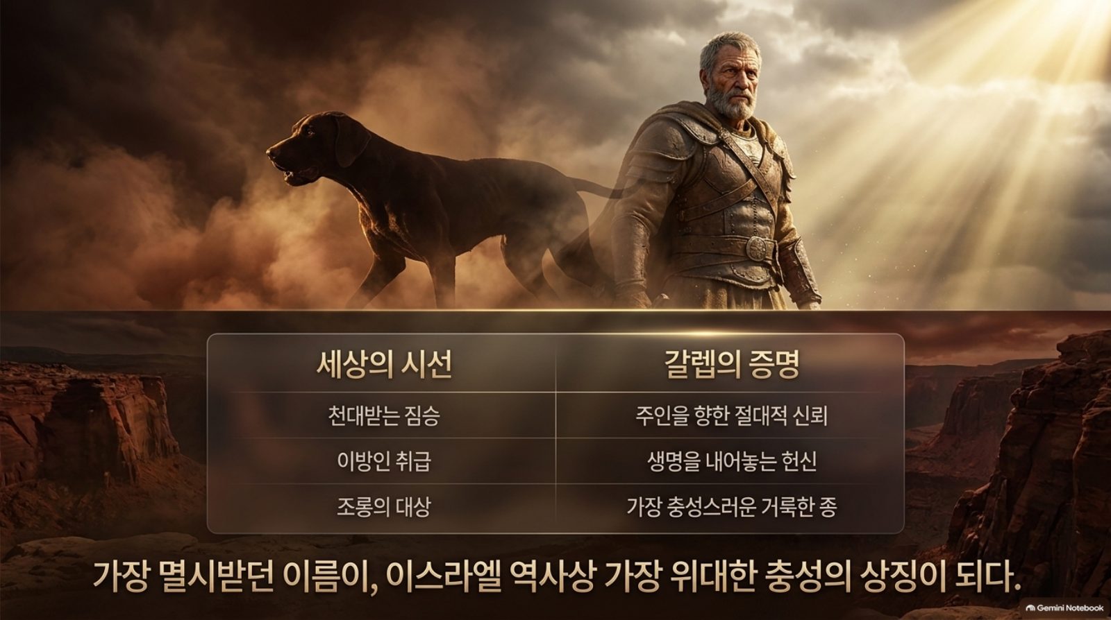 세상의 시선과 갈렙의 증명